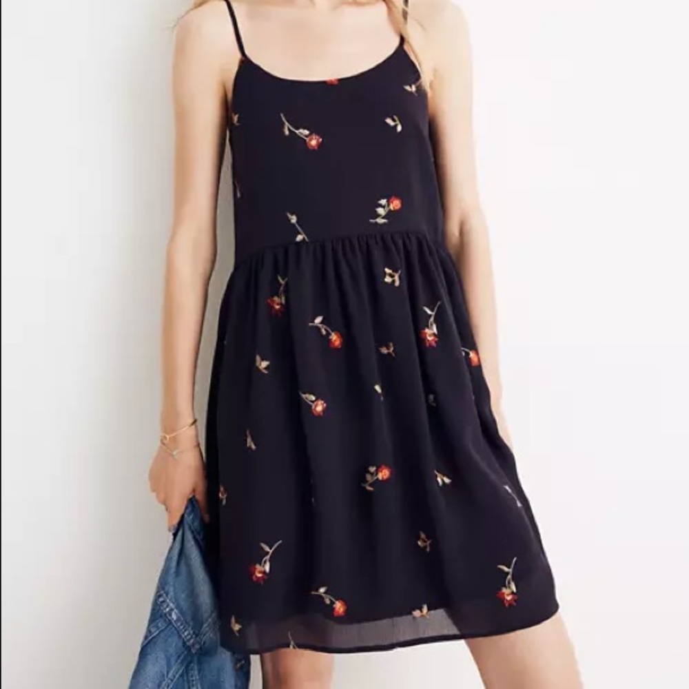 Embroidered Babydoll Cami Dress from Madwe…